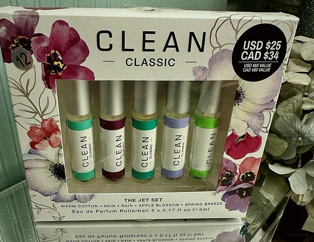 5-Piece Clean Classic Rollerball Perfume EDP Layering Set NIB Warm Cotton, Rain