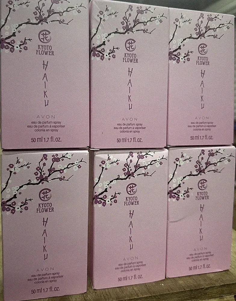 6-Avon Haiku Kyoto Flower Eau De Parfum Perfume Spray 1.7oz/ FREE TRAVEL SPRAY