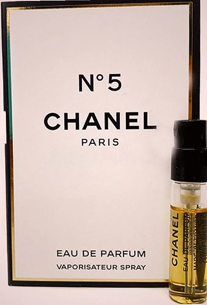 Chanel No 5 Spray .05 oz / 1.5 ml Eau de Parfum Perfume Card Vial NEW