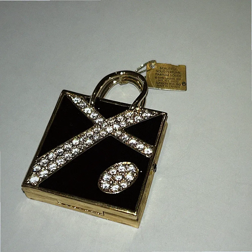 Estee Lauder Solid Perfume Compact 2008 Saks 5th Shopping Bag - Exc Cond