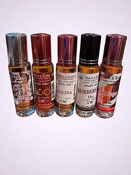 Fragrance oil 12ml- Pack of 5- Assorted Scents-Long Lasting-New